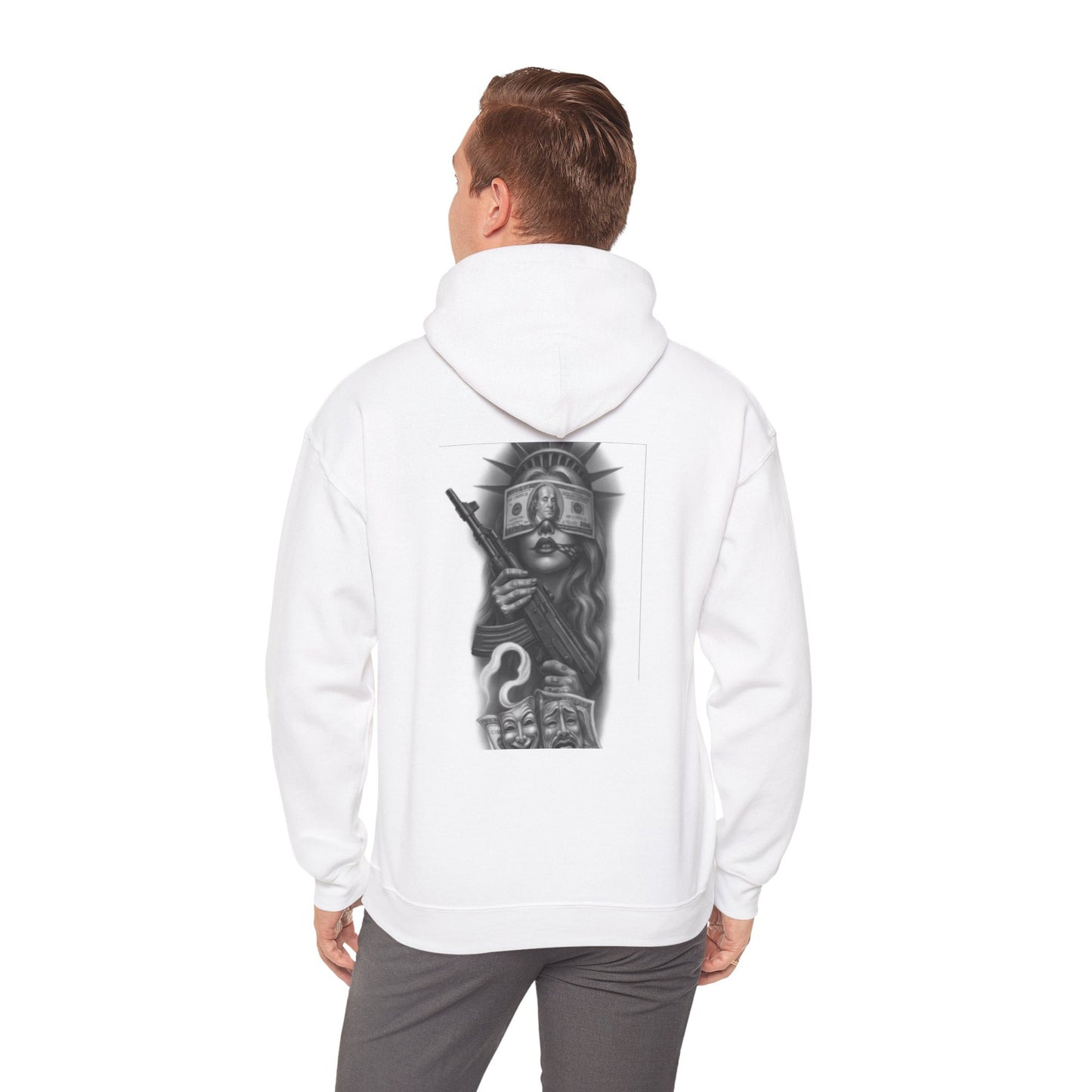 Edgy Graphic Hoodie for Artists, Unisex Comfortable Sweatshirt, Unique Streetwear, Perfect Gift for Creative Souls, Alternative Fashion