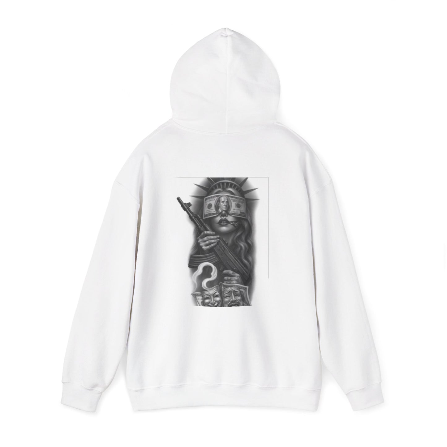 Edgy Graphic Hoodie for Artists, Unisex Comfortable Sweatshirt, Unique Streetwear, Perfect Gift for Creative Souls, Alternative Fashion