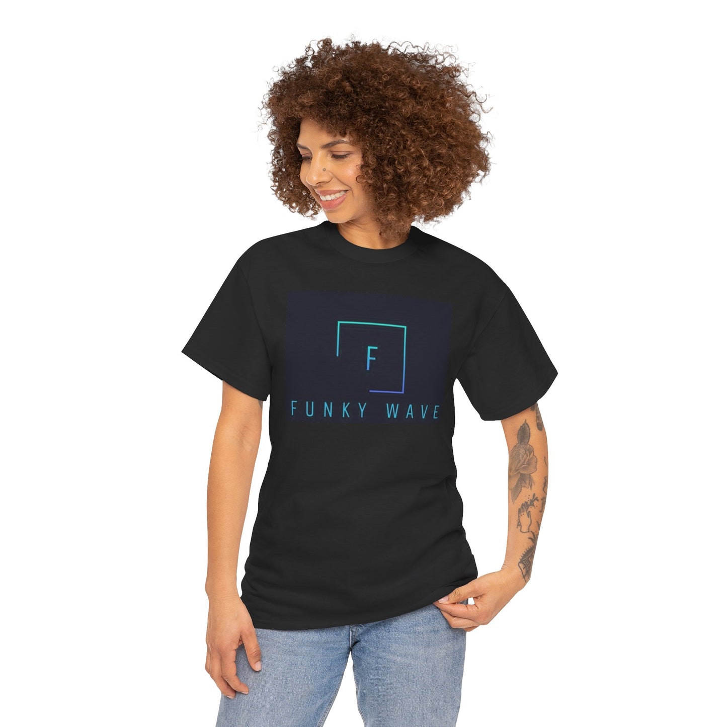 Funky Wave Graphic Tee, Unisex Heavy Cotton T-Shirt, Casual Wear, Street Style Fashion, Gift for Music Lovers
