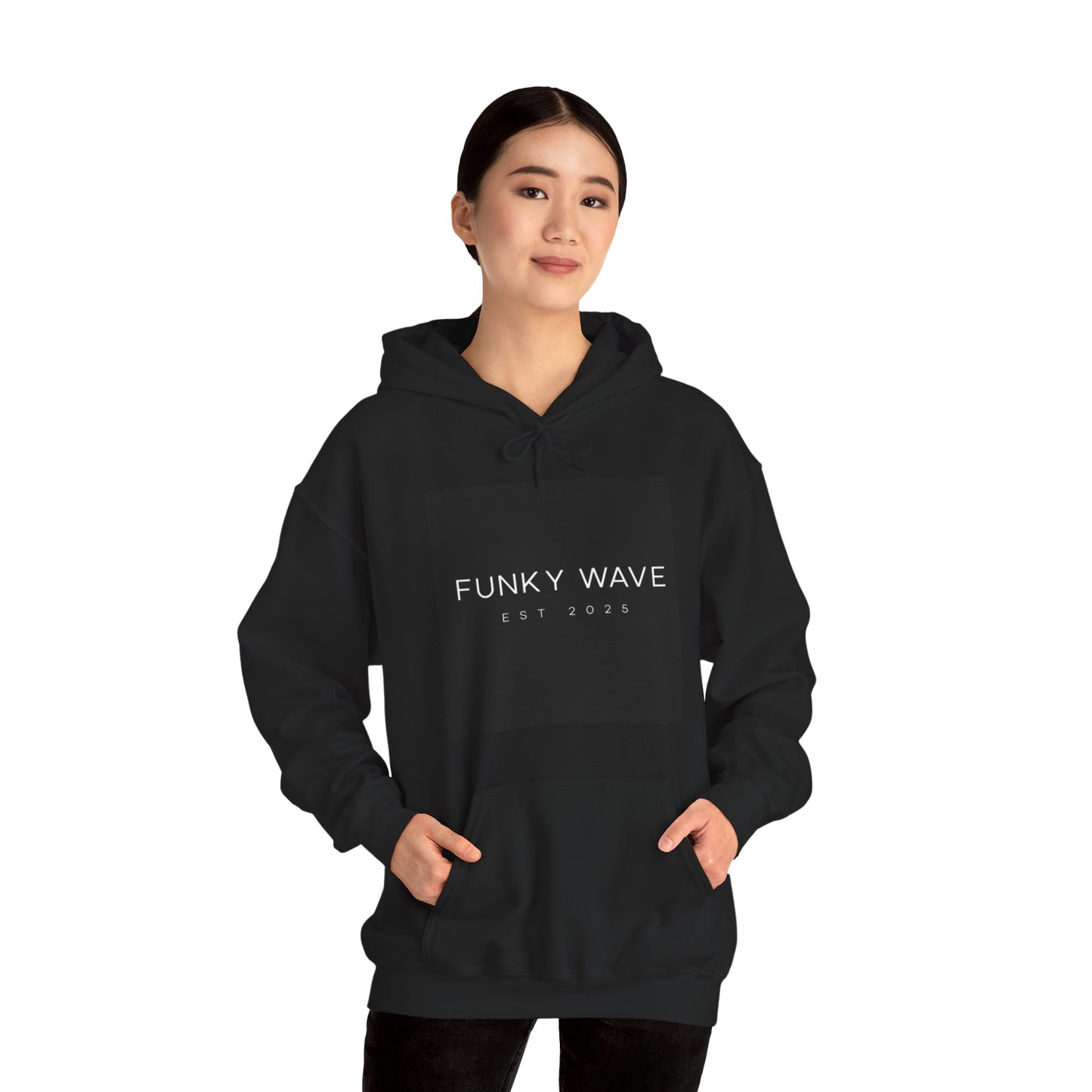Funky Wave Unisex Hoodie | Streetwear, Graphic Sweatshirt, Casual Loungewear, Gift for Him/Her, Unique Artwear