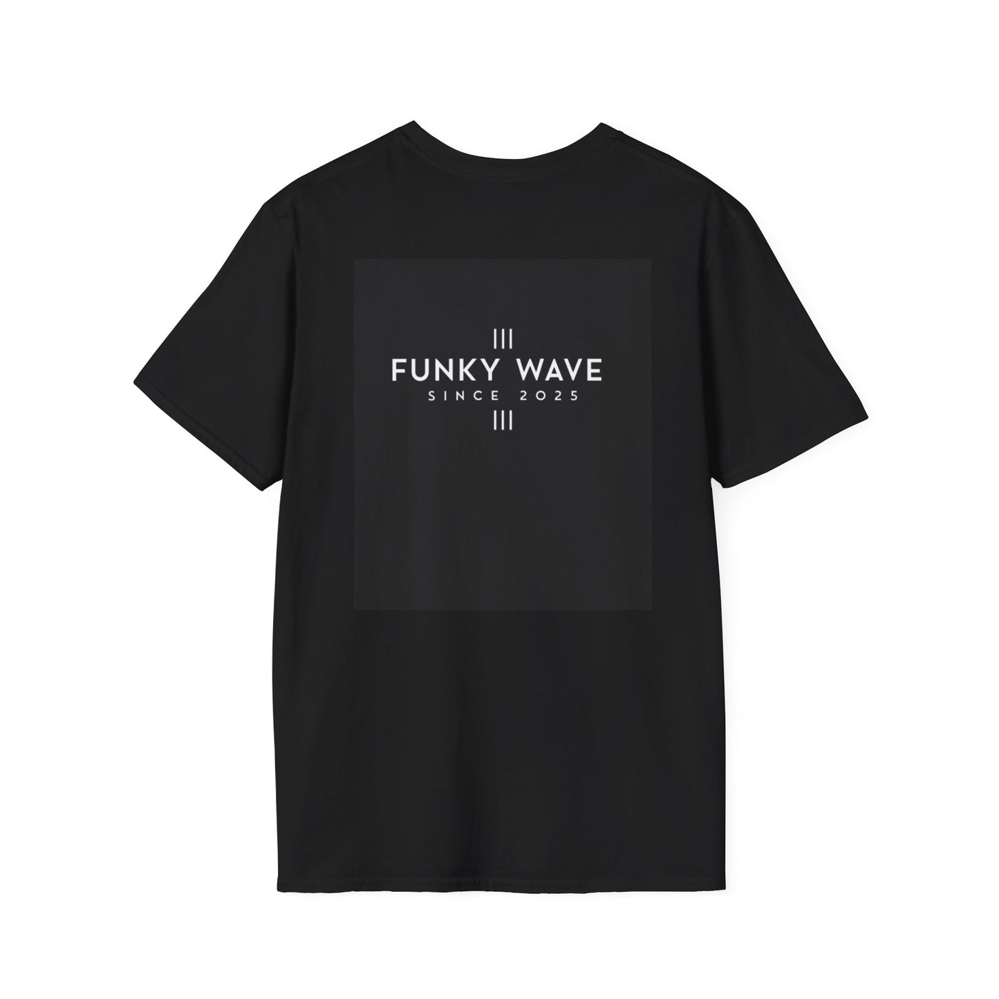 Funky wave Vintage Angel Graphic T-Shirt - Unisex Softstyle Tee, Boho Chic Fashion, Gift for Him/Her, Casual Wear, Spiritual Inspiration