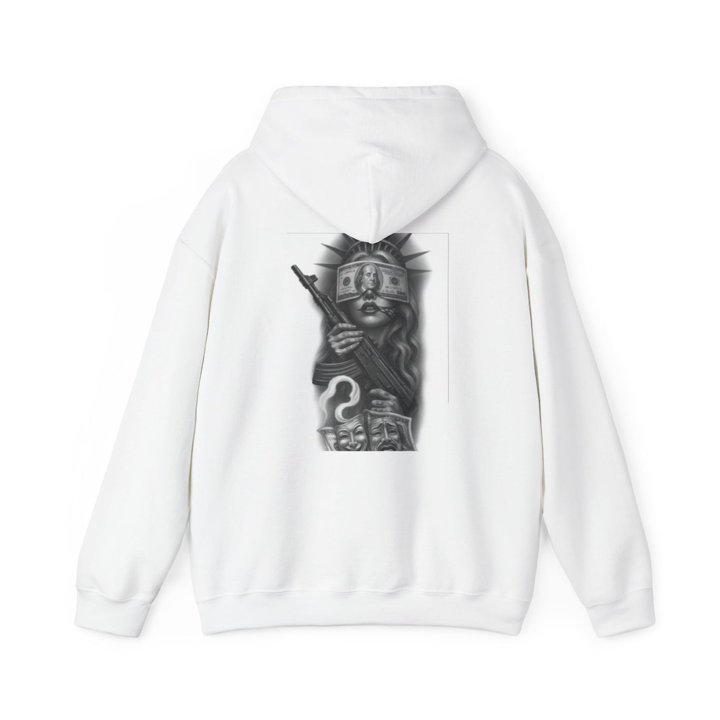 Edgy Graphic Hoodie for Artists, Unisex Comfortable Sweatshirt, Unique Streetwear, Perfect Gift for Creative Souls, Alternative Fashion