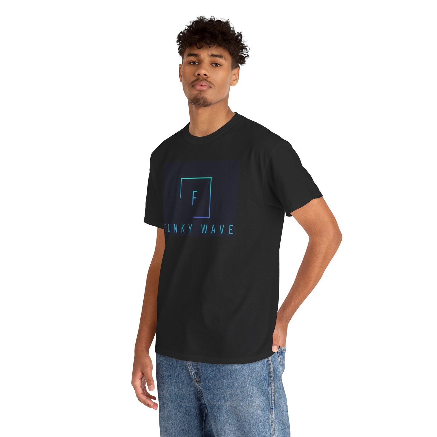 Funky Wave Graphic Tee, Unisex Heavy Cotton T-Shirt, Casual Wear, Street Style Fashion, Gift for Music Lovers
