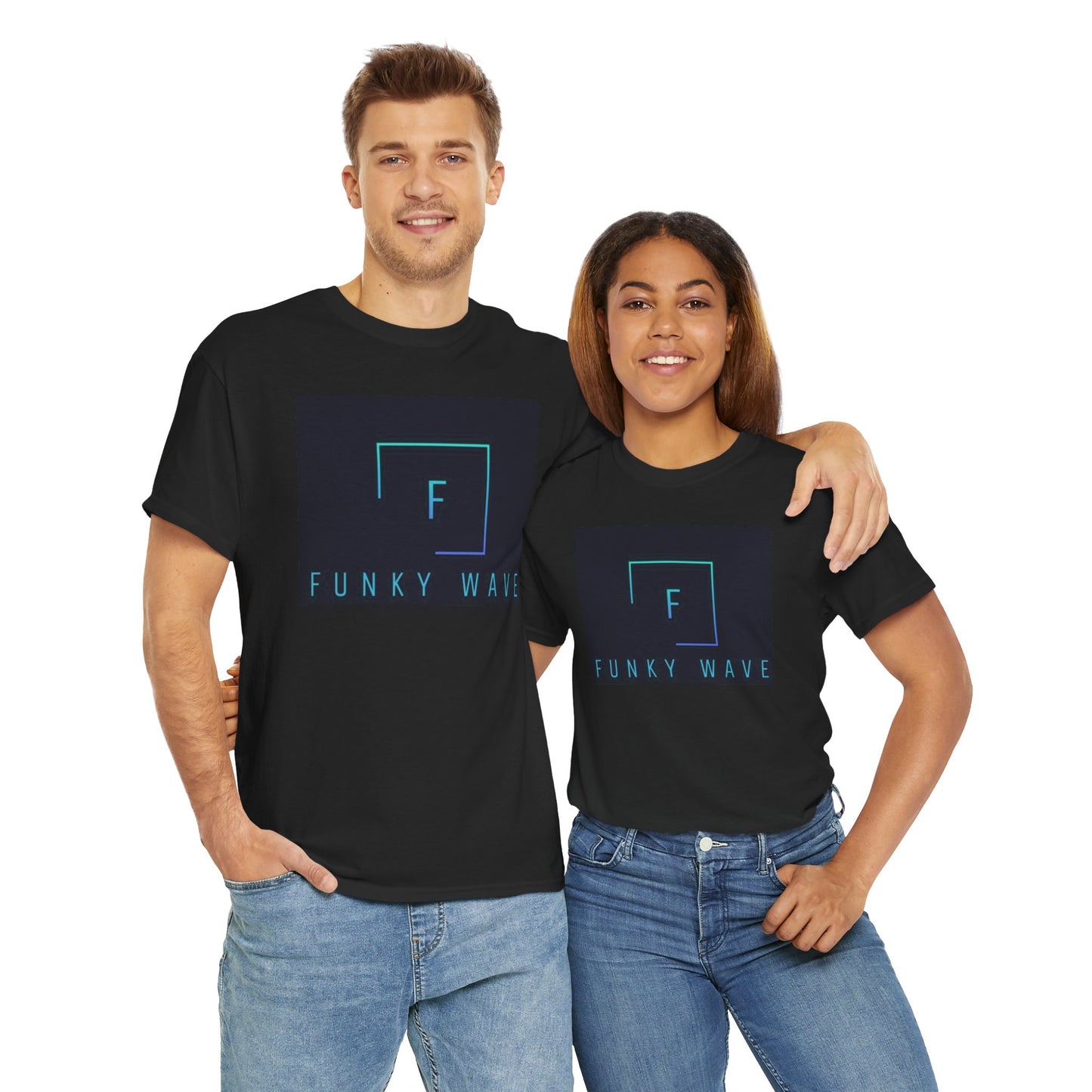 Funky Wave Graphic Tee, Unisex Heavy Cotton T-Shirt, Casual Wear, Street Style Fashion, Gift for Music Lovers