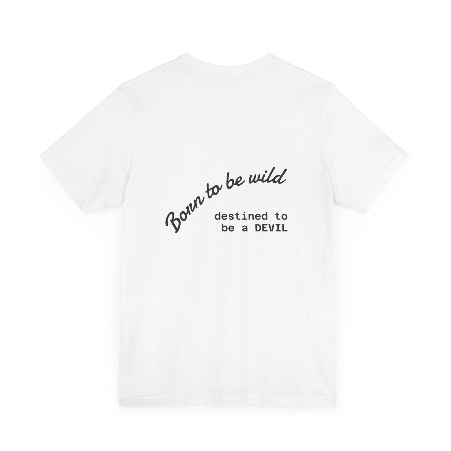 Chicano Art Short Sleeve Tee, Born to be Wild Shirt, Devil T-Shirt, Unique Graphic Tee, Unisex Casual Wear, Edgy Fashion Top