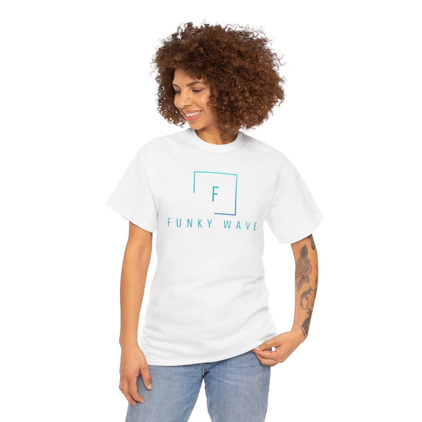 Funky Wave Graphic Tee, Unisex Heavy Cotton T-Shirt, Casual Wear, Street Style Fashion, Gift for Music Lovers