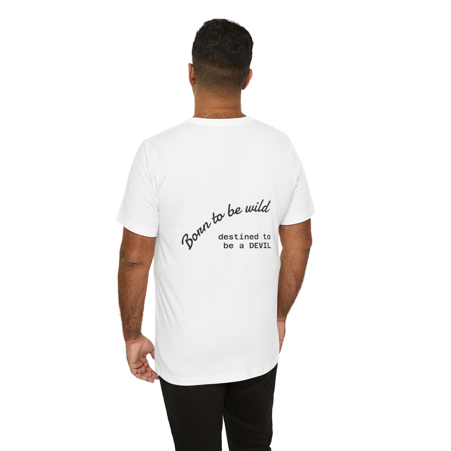 Chicano Art Short Sleeve Tee, Born to be Wild Shirt, Devil T-Shirt, Unique Graphic Tee, Unisex Casual Wear, Edgy Fashion Top