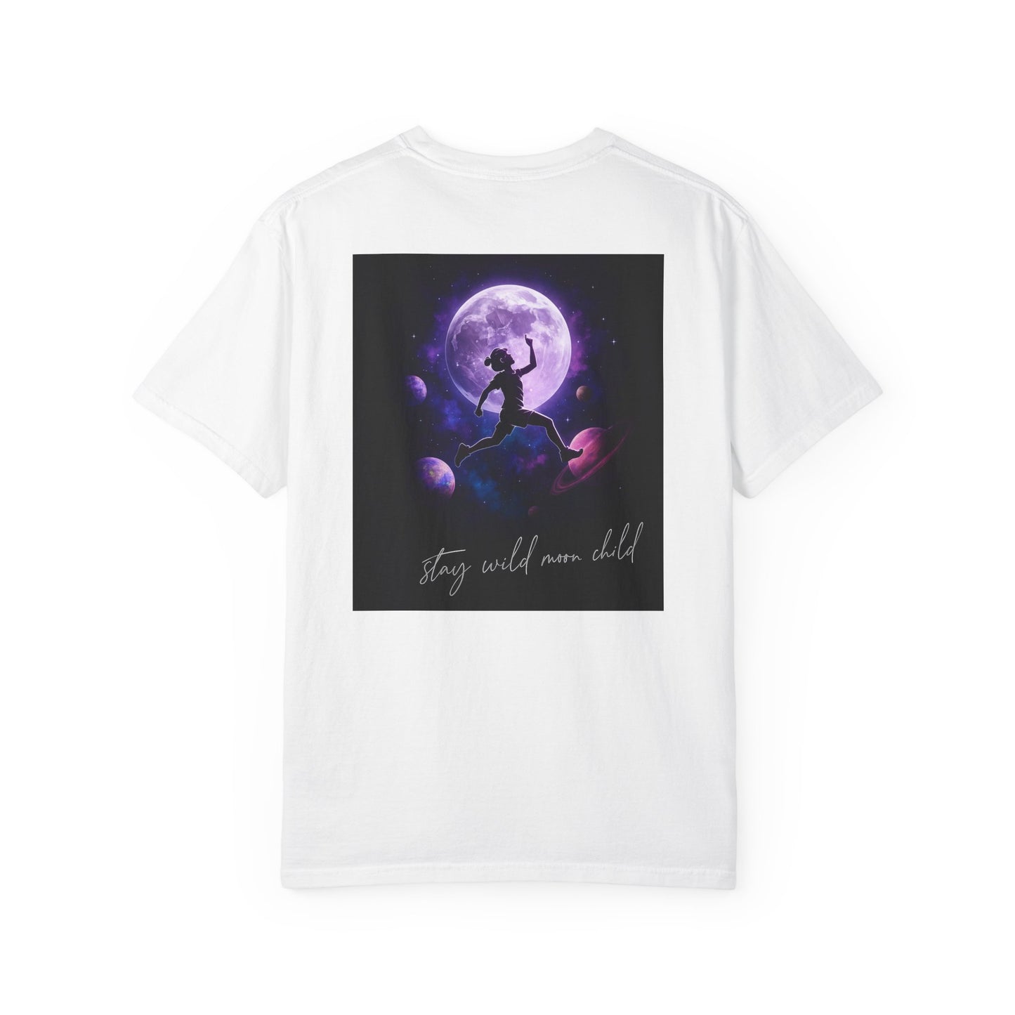 Unisex Space Printed -Dyed T-shirt