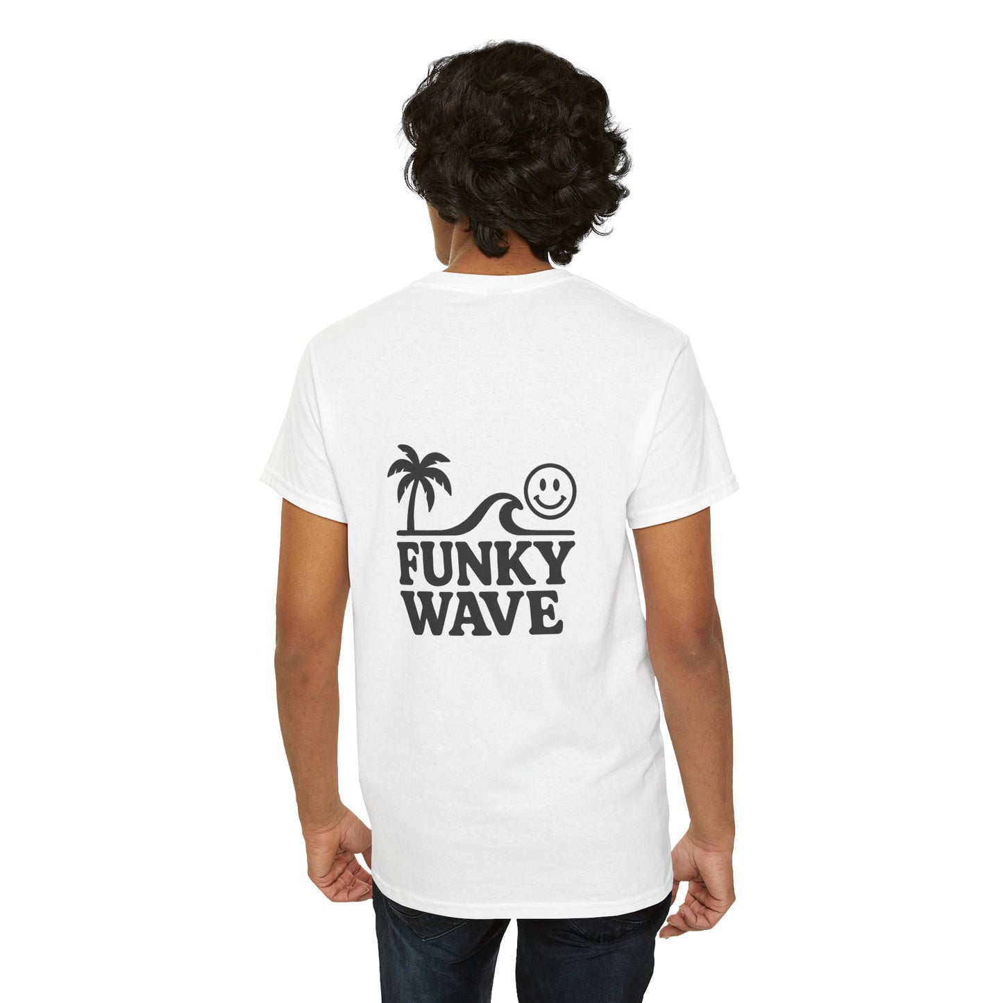 Funky Wave Unisex Tee - Retro Beach Vibes, Surf Style Shirt, Casual Summer Outfit, Gift for Beach Lovers, Trendy Graphic Tee